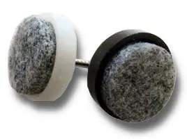 17 mm Kunststoff-Filzgleiter zum Nageln Weiß 25 Stück Bestseller