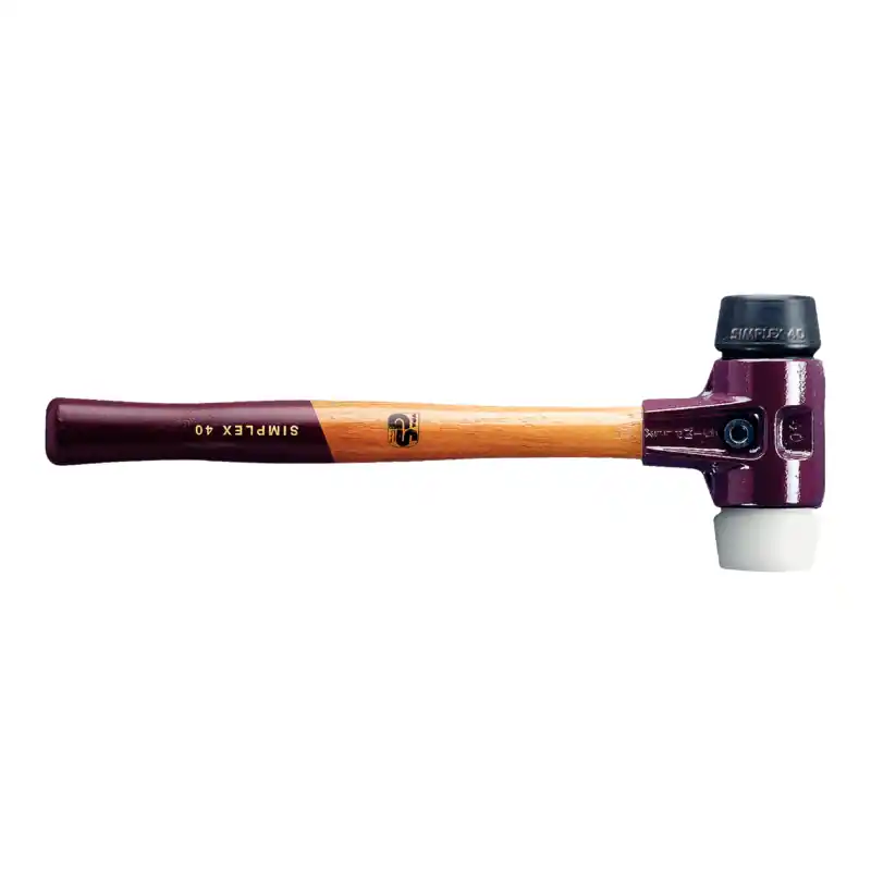 HALDER Simplex-Schonhammer Gummi / Superplastik, Ø 60 mm, Hickorystiel Kostenloser Rückversand