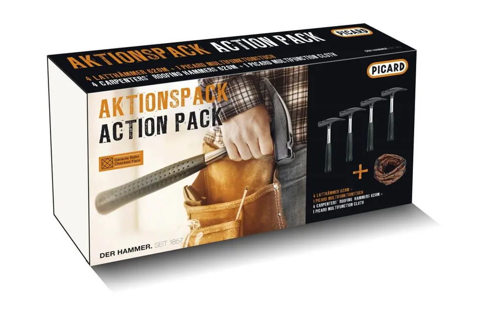 Sichere Zahlung PICARD Aktionspack Latthammer 620M glatte Bahn, 760 g + Halstuch