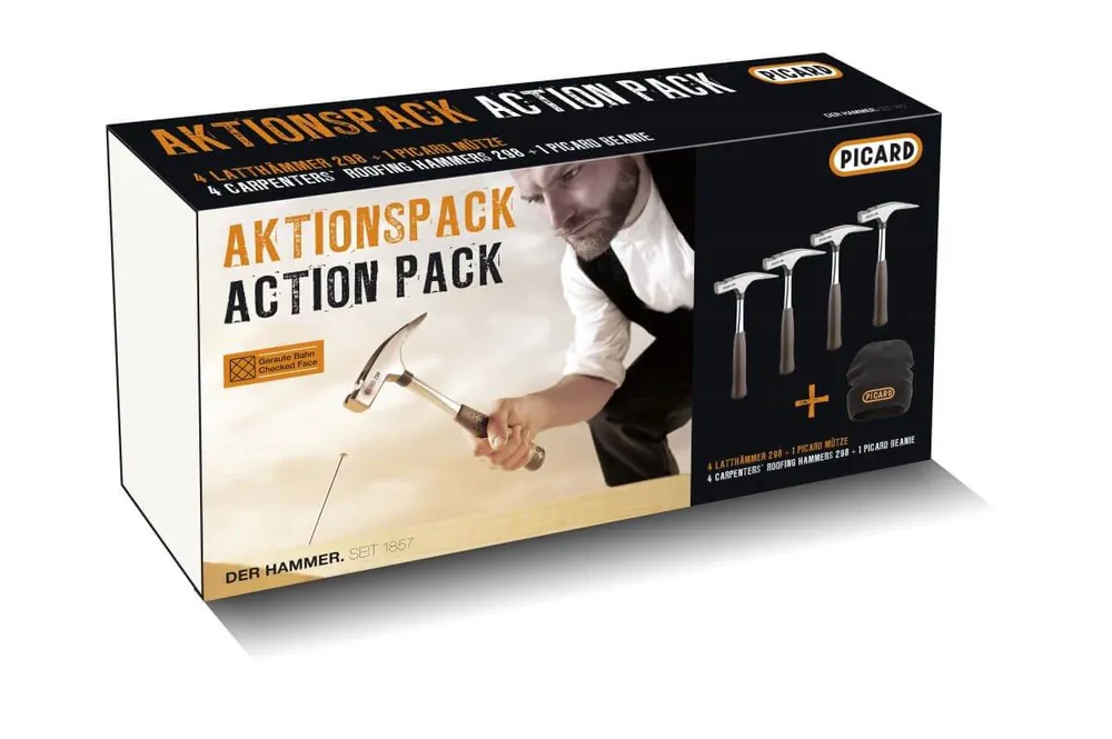 Rabatt PICARD Aktionspack Latthammer 298, glatte Bahn, 800 g + Beanie