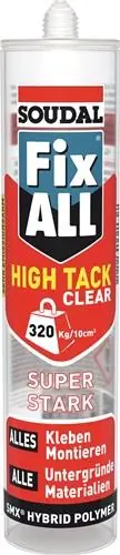 1K-Hybrid-Polymer Fix All HT transp.305g Kartusche SOUDAL Geprüft